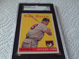1958 Topps # 122 Walt Moryn Sgc 80 Chicago Cubs Baseball !! - £43.24 GBP