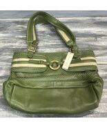 Adrienne Vittadini Jungle Green Print Leather Shoulder Bag Purse NWT New - $908.17 MXN