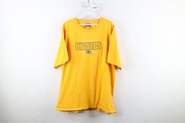 Vtg Y2K 2003 Mens XL Faded Spell Out Green Bay Packers Football T-Shirt Yellow - £27.72 GBP