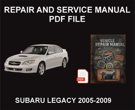 Subaru Legacy 2005-2009 Repair Manual, Guide, WorkShop Book - $18.00