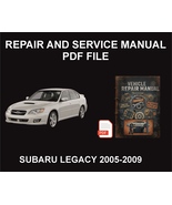 Subaru Legacy 2005-2009 Repair Manual, Guide, WorkShop Book - $18.00
