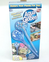 Aqua Globes Blown Glass Waters Plants As Seen on TV Set of 2 Blue and Gr... - £8.26 GBP