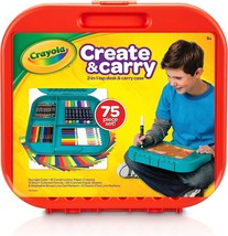 Create &#39;N Carry Art Set 75pcs Art Supplies Kit Drawing Set for Kids Arts Crafts  - £30.31 GBP