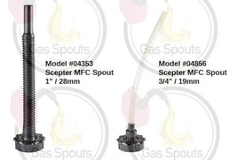 MFC SCEPTER  NATO JERRY CAN DONKEY DICK SPOUTS 1 DIESEL 28mm +1 GAS 19mm... - £93.37 GBP