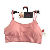 NEW No Boundaries Cami Bra Juniors Medium Rose Nylon Spandex Seamless Adjustable - £7.18 GBP