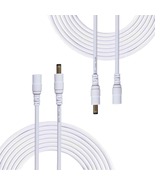 2Pcs 2M/6.56Feet DC Extension Cable, 12V DC Power Adapter Plug Extension... - $17.94