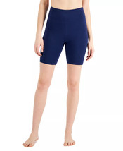 Womens Bike Shorts Cotton High Rise Navy Sail Blue Size Small INC $21 - NWT - £4.23 GBP