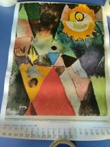  old poster almanac 1982 artist Paul Klee   month  January   1982 - £34.26 GBP