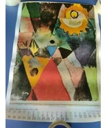  old poster almanac 1982 artist Paul Klee   month  January   1982 - £34.15 GBP