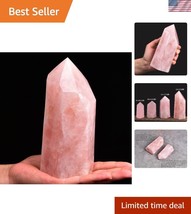 Large Rose Quartz Healing Tower - 2.2-2.6 lbs Crystal Wand for Spiritual... - $77.99