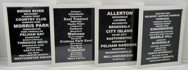 MS) 4 Framed Custom New York City Borough Neighborhood Bronx Subway Sign Art - £39.68 GBP