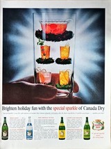 CANADIAN DRY - Holiday Fun - Special Sparkle - 1961 Vintage Print Ad - $10.64