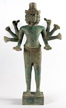 Antique Khmer Style Koh Ker Standing Bronze Brahma - Hindu God Creation-50cm/20&quot; - £947.46 GBP