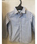 Janie &amp; Jack Toddler Boy Size 4 Button Diem Shirt 100% Cotton - $11.86 CAD