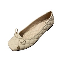 New Arrival Patent Leather Flat Women Ballet Flats Shoes Women Plus Size 41 Blac - £32.29 GBP