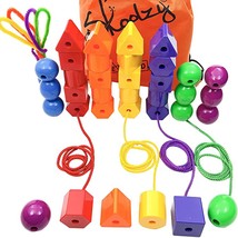 Primary Lacing Beads With String &amp; Pipe Cleaners 46 Pc - £31.69 GBP