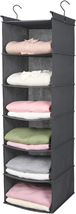 6 Tier Shelf Hanging Closet Organizer, Closet Hanging Shelf with 2 Sturdy Hooks  - $19.81