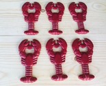 6 Cast Iron Lobster Soda Bottle Openers Crawfish Nautical Beer Pop Hand ... - $19.99