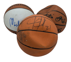 Autographed Unknown Players Mini Basketballs Lot Of 3 - $19.80