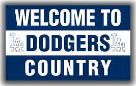 Los Angeles Dodgers Baseball Team Memorable Flag 90x150cm 3x5ft Welcome banner - £11.63 GBP