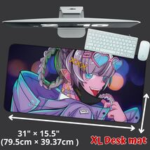 Anime Waifu Nazuna Large Game Keyboard Desk Mat Yofukashi no Uta Manga M... - $26.99