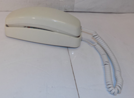 AT&amp;T 210 Beige Slimline Touchtone Corded Desk Wall Telephone - £10.00 GBP