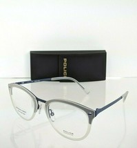 Brand New Authentic Police Eyeglasses Triumph 2 VPL 283 Col. 08AS Blue Frame - £64.08 GBP