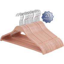 Elama Home 20 Piece Biodegradable Coat Hangers in Pink - £34.50 GBP