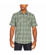 Orvis S/S Woven Quick Dry Button Tech Shirt  Moss Green Plaid  Men&#39;s Sz ... - $467.77 MXN