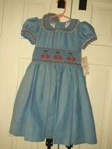 NWT Boutique Marco &amp; Lizzy St.Michaels  Cherries Dress 3T Vintage Inspired  - £39.21 GBP