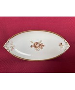Large ROYAL COPENHAGEN BROWN ROSE Oval Pickle Dish Plate Tray  688 9029 ... - $914.14 MXN