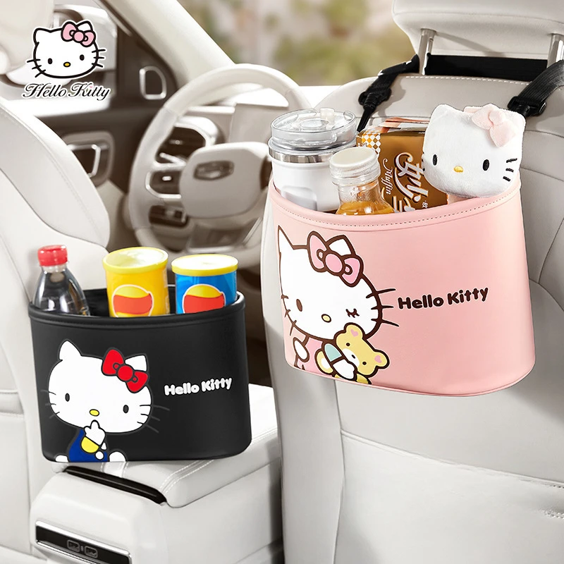 Kawaii Sanrio HelloKitty Car Seatback Trash Can Organiser Hanging Storage Box - £14.08 GBP+