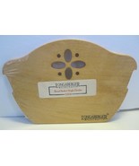 LONGABERGER Bread Basket Wooden Divider Cut Out Design CLASSIC STAIN NEW - $13.56 CAD