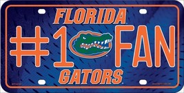 Florida Gators Fan Deluxe Metal Novelty License Plate LP-5504 - $18.95