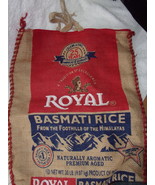Royal Basmati Rice Burlap Bag Purse With Handles - $5.41 CAD