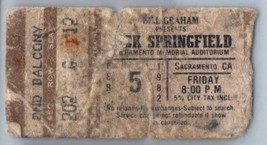 Rick Springfield Concert Ticket Stub Février 5 1982 Sacramento California - £35.32 GBP