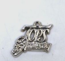 TOPS 35th Anniversary Silver Colored Collectible necklace Charm only Vintage - £10.53 GBP