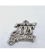 TOPS 35th Anniversary Silver Colored Collectible necklace Charm only Vin... - £10.47 GBP