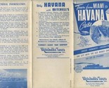 1948 Miami to Havana Cuba Tours Brochure Air or Steamer Mitchell&#39;s Tours - £19.33 GBP