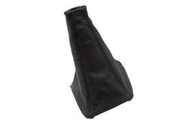 Fits 1986-1992 Toyota Supra MK3 Real Black Leather Manual Shift Boot with Black  - $20.52