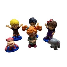 Fisher Price Little People My Busy Book Replacement Figures Lot of 6 Cake Topper - £6.46 GBP