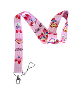 Nintendo Video Game Kirby Dreamland Fabric Pink Lanyard One Size Unisex - $6.84 CAD+