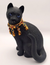Lenox Black Jack Jeweld Cat Figurine - £17.74 GBP