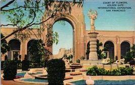 San Francisco CA-California, Golden Gate Expo, Court of Flowers Vintage Postcard - £16.95 GBP