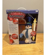 Gemmy Airblown 8 FT - INFLATABLE SNOWMAN LIGHT UP CHRISTMAS 2003 Vintage - £91.19 GBP