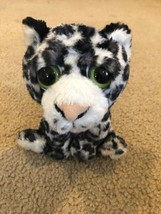 9” White Tiger Leopard Plush Green Eyes The Petting Zoo Stuffed Animal Toy Plush - $14.01