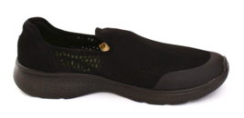Skechers Black Go Walk Mesh Walking Shoes Goga Max Insole Men&#39;s Size 9.5 - $79.19