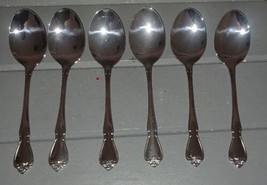 Oneida 1881 Rogers Arbor Rose True Rose Stainless Soup Spoons Set of 6 F... - £19.95 GBP