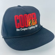 Cooper Lighting Club Snapback Rope Trucker Logo Dad Hat Cap VTG Embroidered - £9.01 GBP