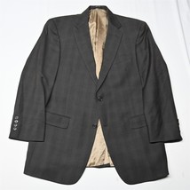 Hart Schaffner Marx 42R Brown Plaid 100% Wool USA Blazer Suit Jacket Sport Coat - $64.99